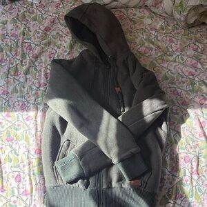 Buffalo David Bitton Black Brown Sherpa lined heavyweight winter Jacket Size M